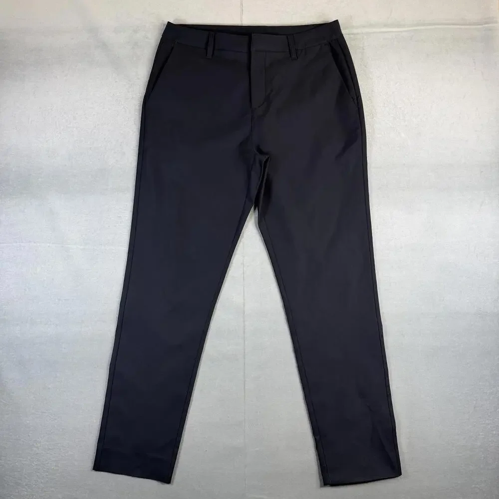 BYLT Executive Pants Mens 33 Navy Tapered Performance Stretch Anti Wrinkle